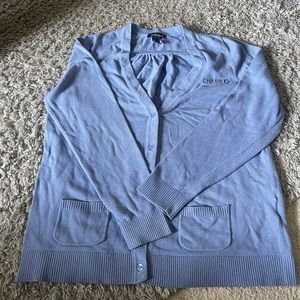 Lands’ End chase bank uniform cardigan